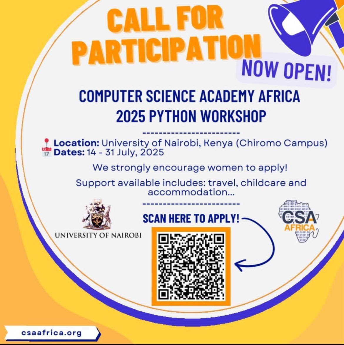 Fully Funded CSA Africa Python Workshop 2025 at University of Nairobi