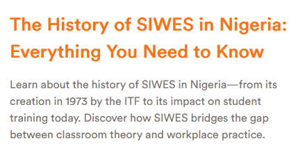 The History of SIWES in Nigeria: Everything You Need to Know