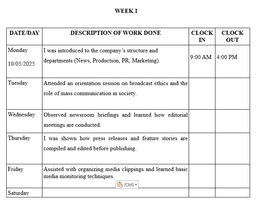 How to Fill Your SIWES Logbook as a Mass Communication Student (With Examples)
