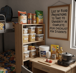 List of Food Provisions to Take to University in Nigeria: Complete 2026 Checklist for Students
